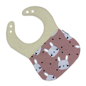 Classic Bib - Blush Pink Bunny