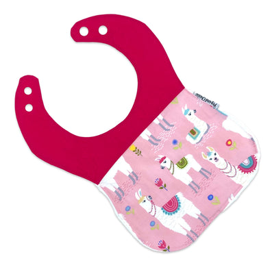Classic Bib - Llama Pink