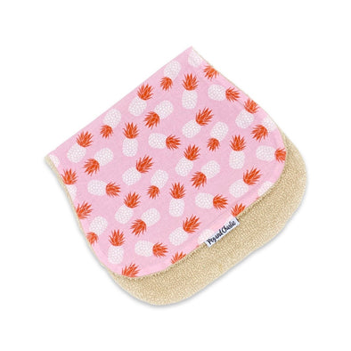 Burp Cloth - Tossed Pineapples Pink