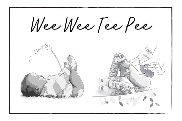 Wee Wee Tee Pee Set - Tigers at Night