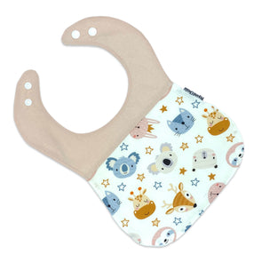 Classic Bib - Tossed Animals Peach