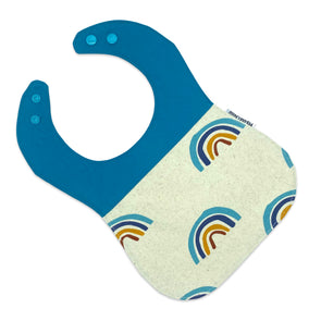 Classic Bib - Rainbows on Cream