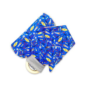 Gift Set - Dribble Bib, Burp Cloth & Teething Ring - Tools