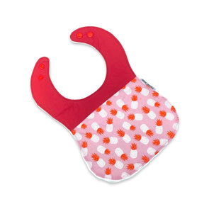 Classic Bib - Tossed Pineapples Pink