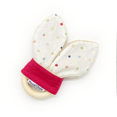 Teething Ring - Winter Dots