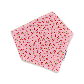 Bandana Dribble Bib - Cherries