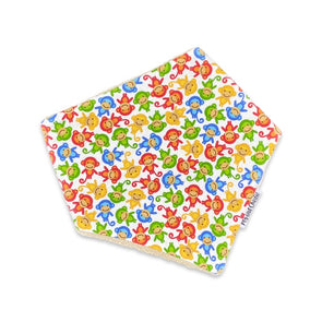 Bandana Dribble Bib - Monkeys Rainbow