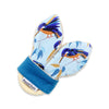 Gift Set - Dribble Bib, Burp Cloth & Teething Ring - Kingfisher