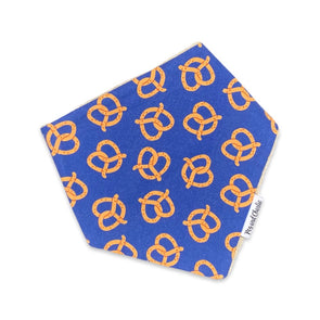 Bandana Dribble Bib - Pretzel Navy