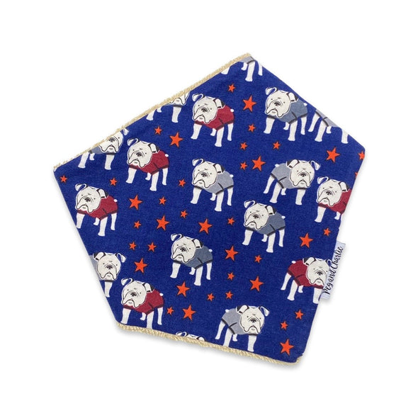 Gift Set - Dribble Bib, Burp Cloth & Teething Ring - Bulldogs