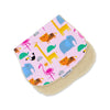 Gift Set - Dribble Bib, Burp Cloth & Teething Ring - Jungle Animals Pink