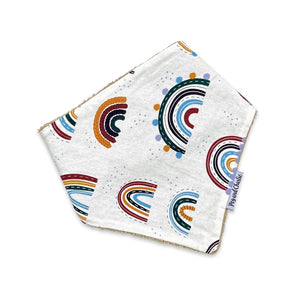 Bandana Dribble Bib - Boho Rainbow