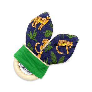 Teething Ring - Midnight Leopard