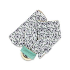 Gift Set - Dribble Bib, Burp Cloth & Teething Ring - Koala