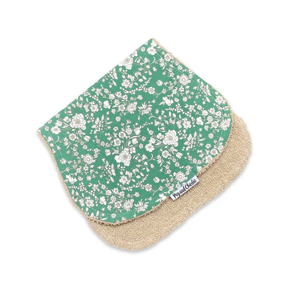 Gift Set - Dribble Bib, Burp Cloth & Teething Ring - Jade Floral
