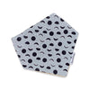 Bandana Dribble Bib - Moon Phases Grey