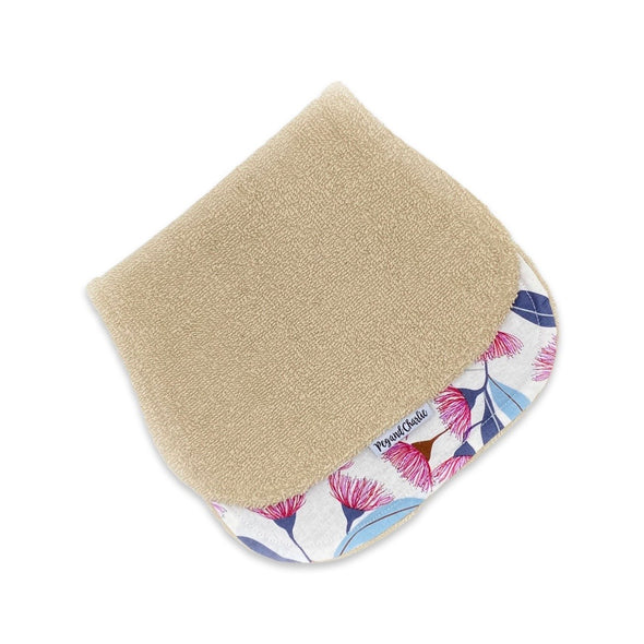 Gift Set - Dribble Bib, Burp Cloth & Teething Ring - Gumnut Flowers