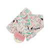 Gift Set - Dribble Bib, Burp Cloth & Teething Ring - Peach Love Jungle