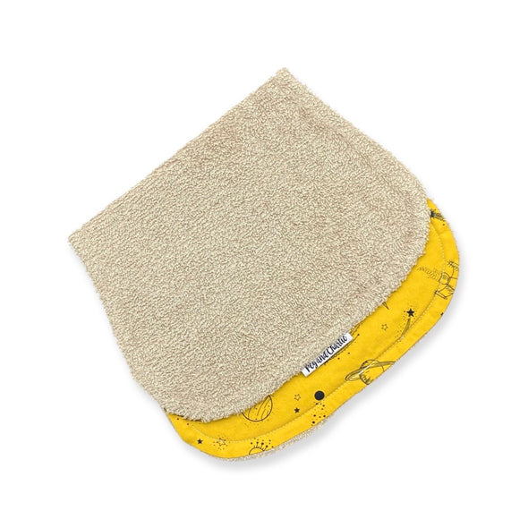 Burp Cloth - Mustard Space