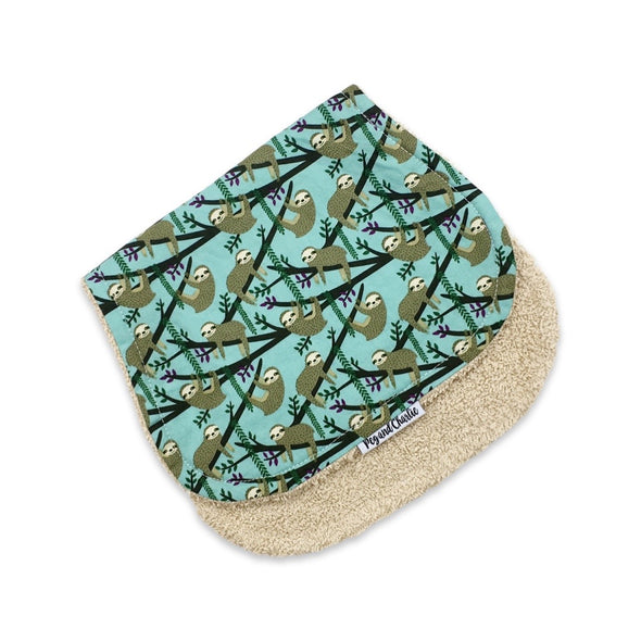 Gift Set - Dribble Bib, Burp Cloth & Teething Ring - Sloth