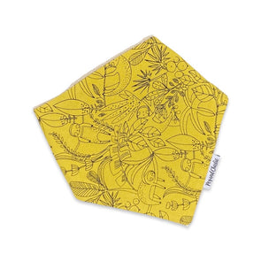 Bandana Dribble Bib - Sloth Mustard