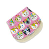 Gift Set - Dribble Bib, Burp Cloth & Teething Ring - Flower Crown Cats