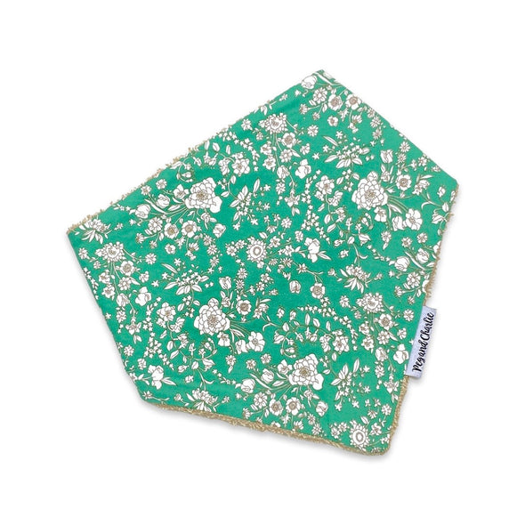 Gift Set - Dribble Bib, Burp Cloth & Teething Ring - Jade Floral