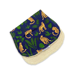 Burp Cloth - Midnight Leopard