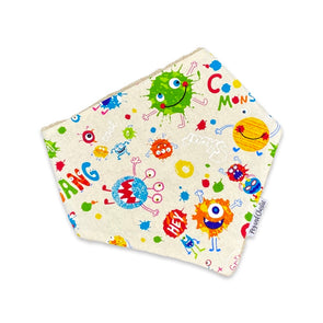 Bandana Dribble Bib - Cool Monsters