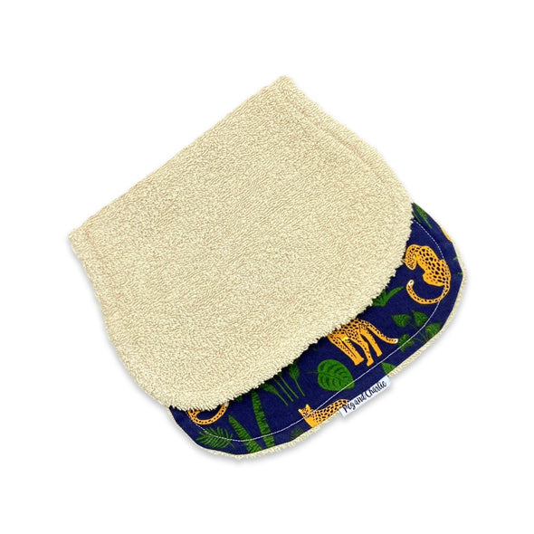 Burp Cloth - Midnight Leopard