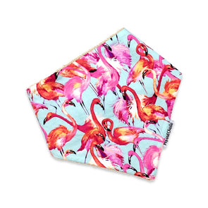 Bandana Dribble Bib - Fiesta Flamingo