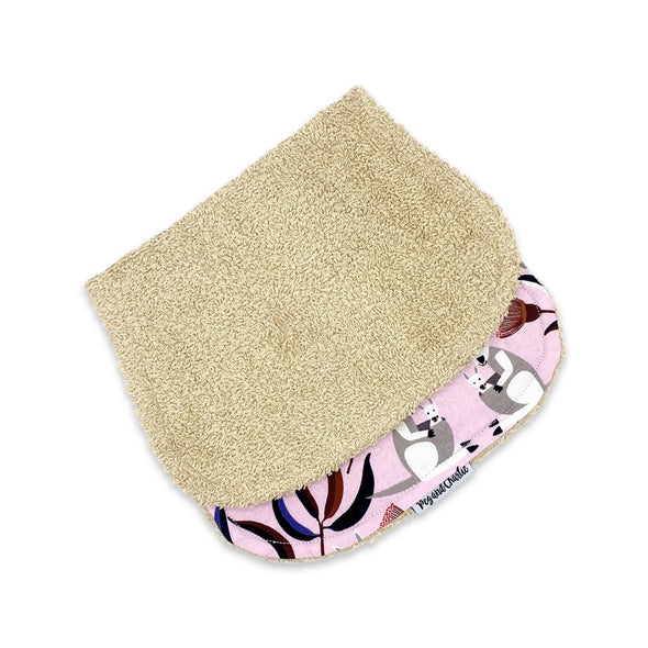 Burp Cloth - Kangaroo Pink