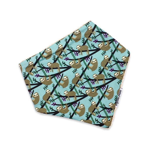 Gift Set - Dribble Bib, Burp Cloth & Teething Ring - Sloth