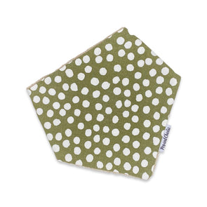 Bandana Dribble Bib - Big Spots Khaki