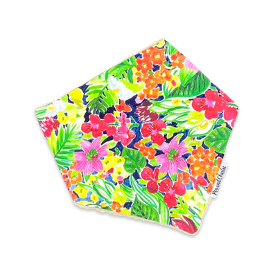 Bandana Dribble Bib - Tropical Floral