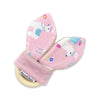 Gift Set - Dribble Bib, Burp Cloth & Teething Ring - Llamas Pink